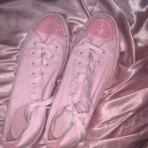 pink glitter converse
